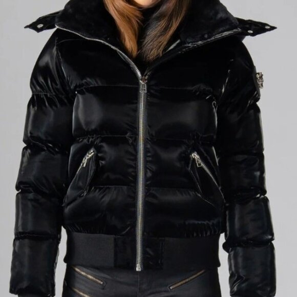 Woodpecker Woody Bomber Jacket- All Wet Black - Picture 1 of 8